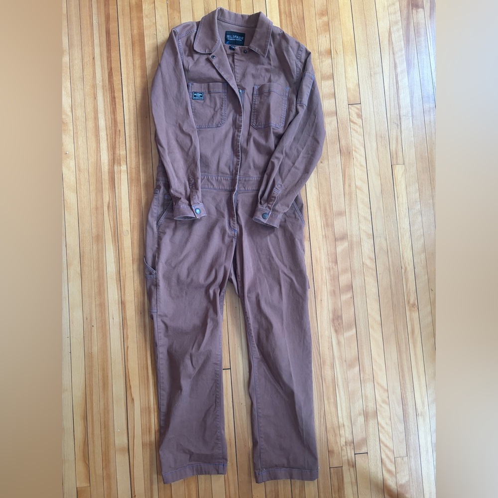 Wildfang Chestnut Brown Utility Jumpsuit